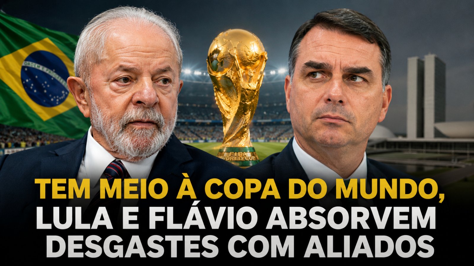 Em meio à Copa do Mundo, Lula e Flávio absorvem desgastes com aliados