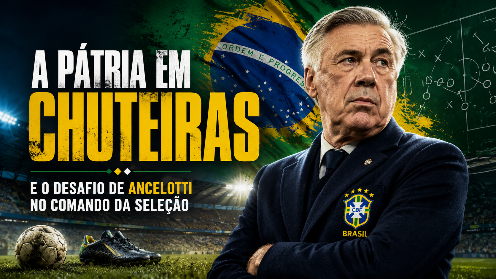 A pátria em chuteiras e o desafio de Ancelotti no comando da seleção