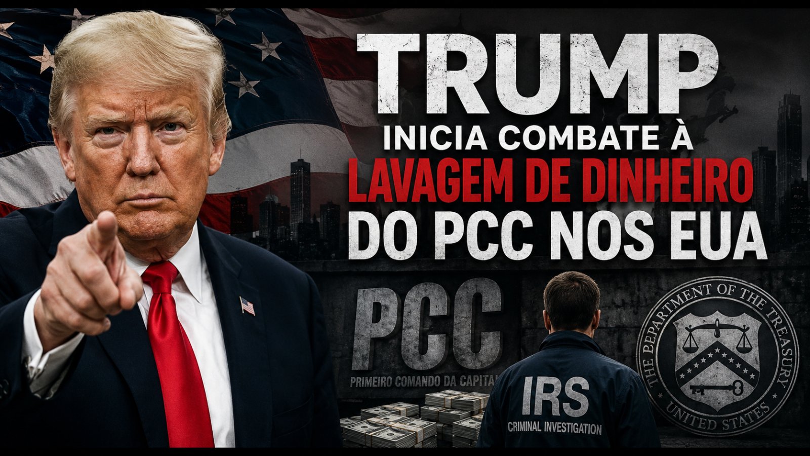 Trump inicia combate à lavagem de dinheiro do PCC nos EUA