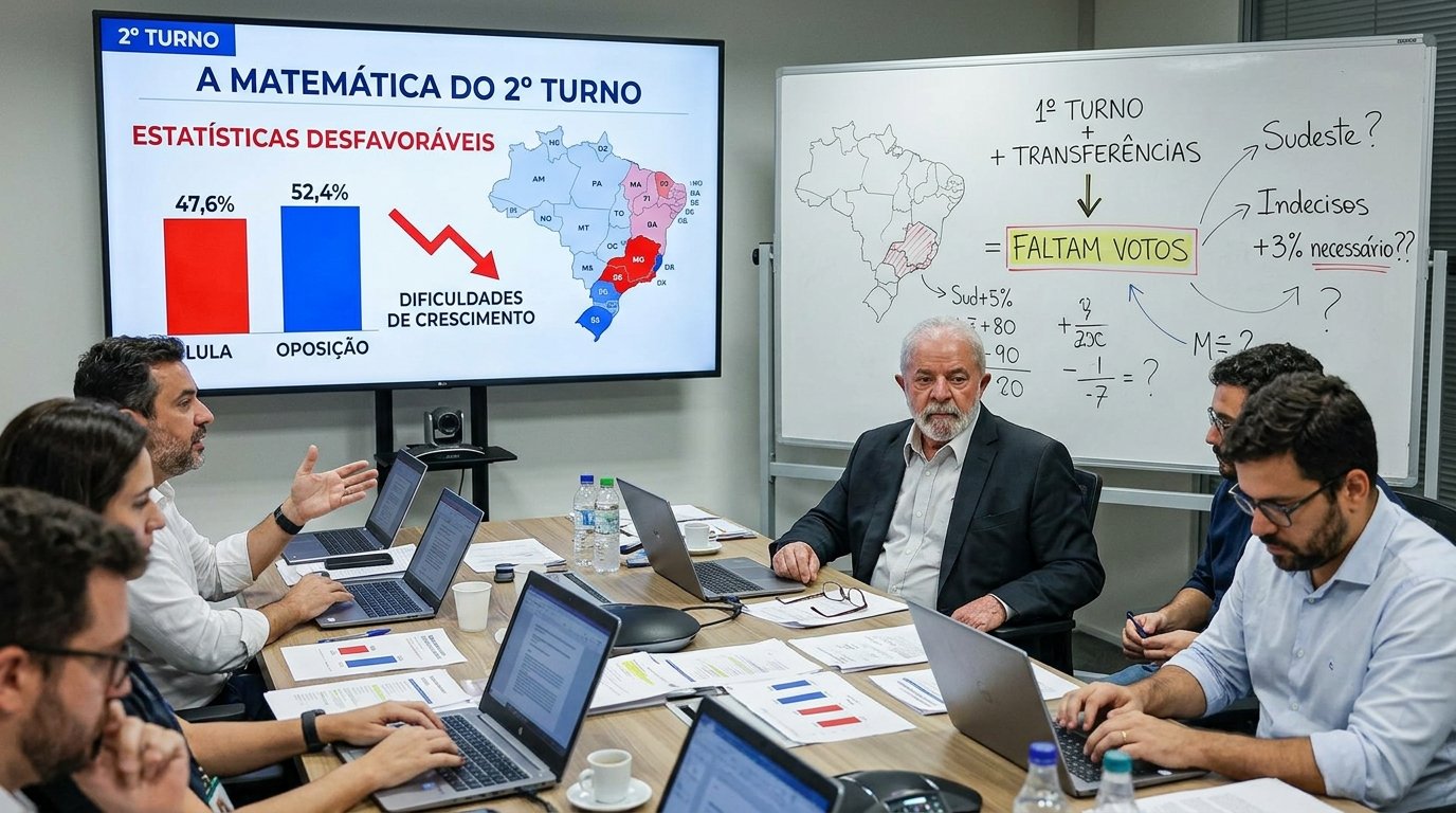 A aritmética do segundo turno da eleição presidencial segue desfavorável a Lula