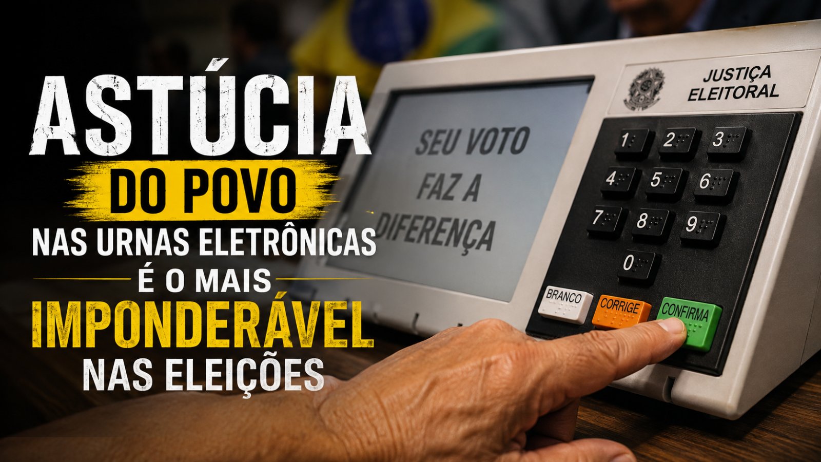 Astúcia do povo nas urnas eletrônicas é o mais imponderável nas eleições