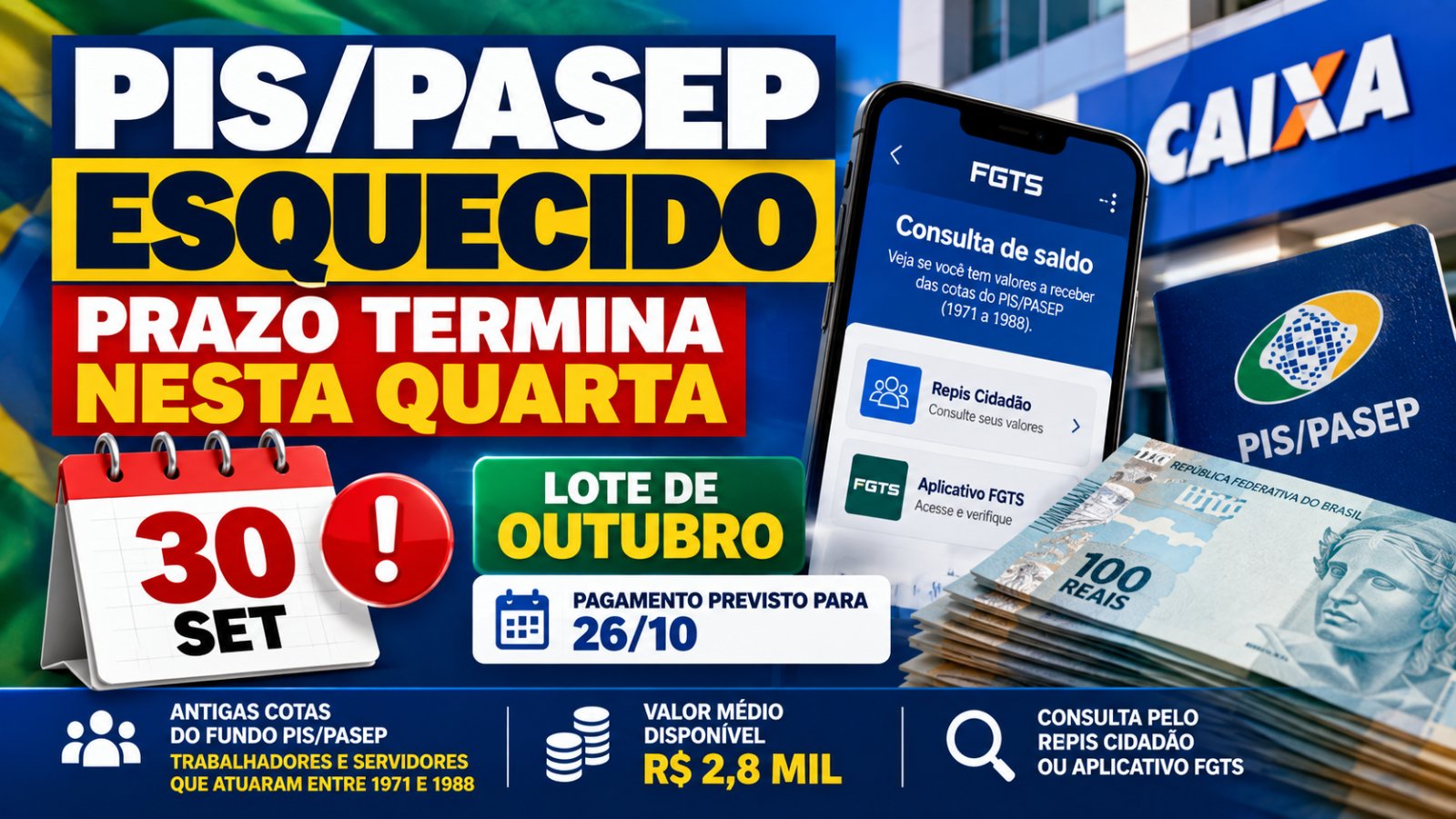 Aplicativo de banco em tela de celular