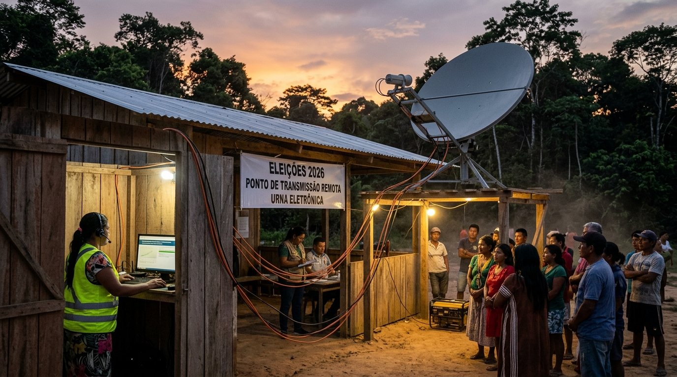 Antena de internet via satélite