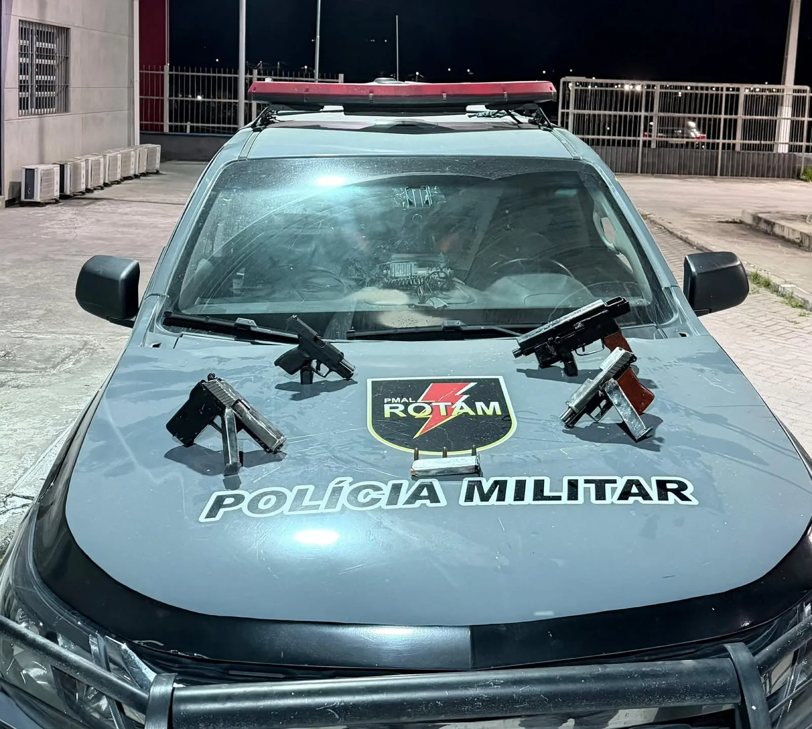 Armas de fogo apreendidas pela polícia