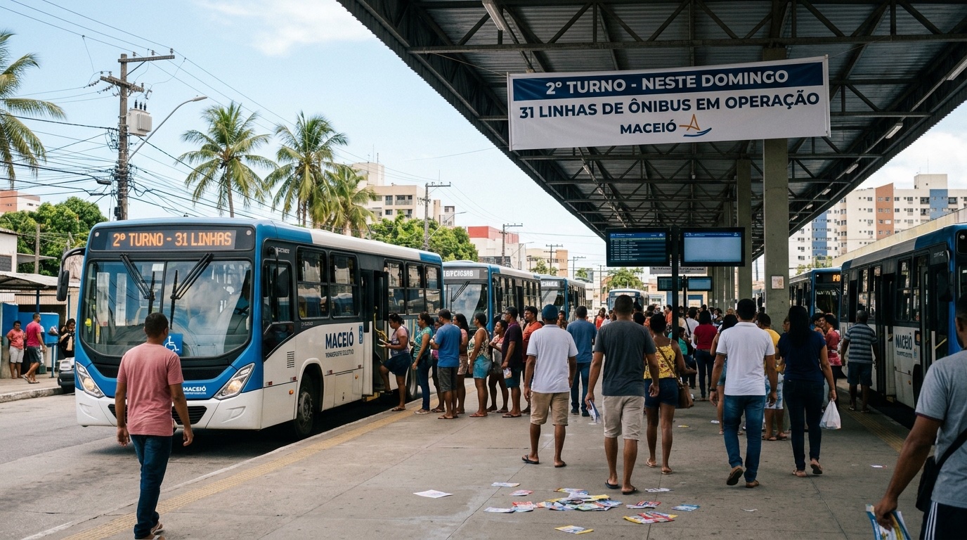 Ônibus do transporte coletivo de Maceió