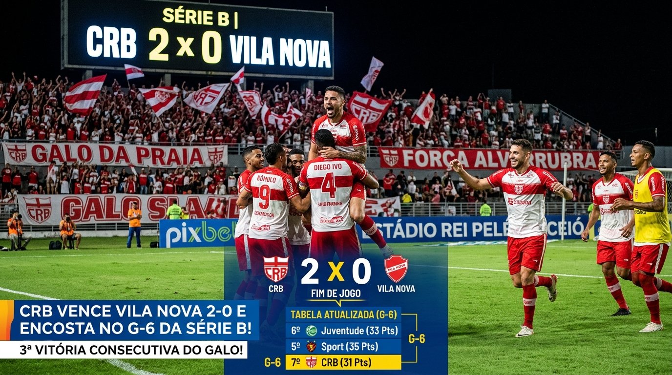 Jogadores do CRB comemoram gol no Rei Pelé
