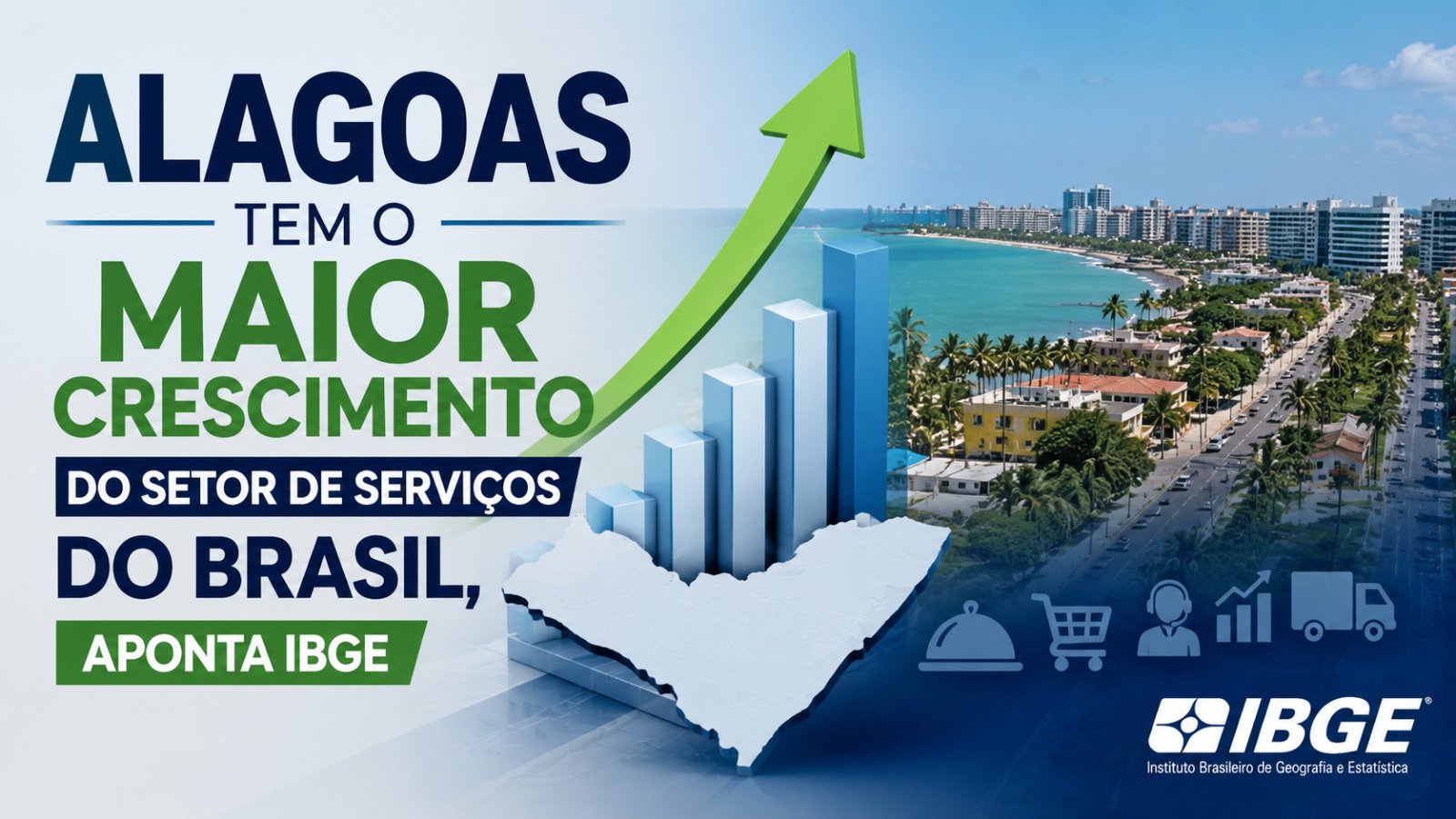 Movimentação no comércio e serviços em Alagoas