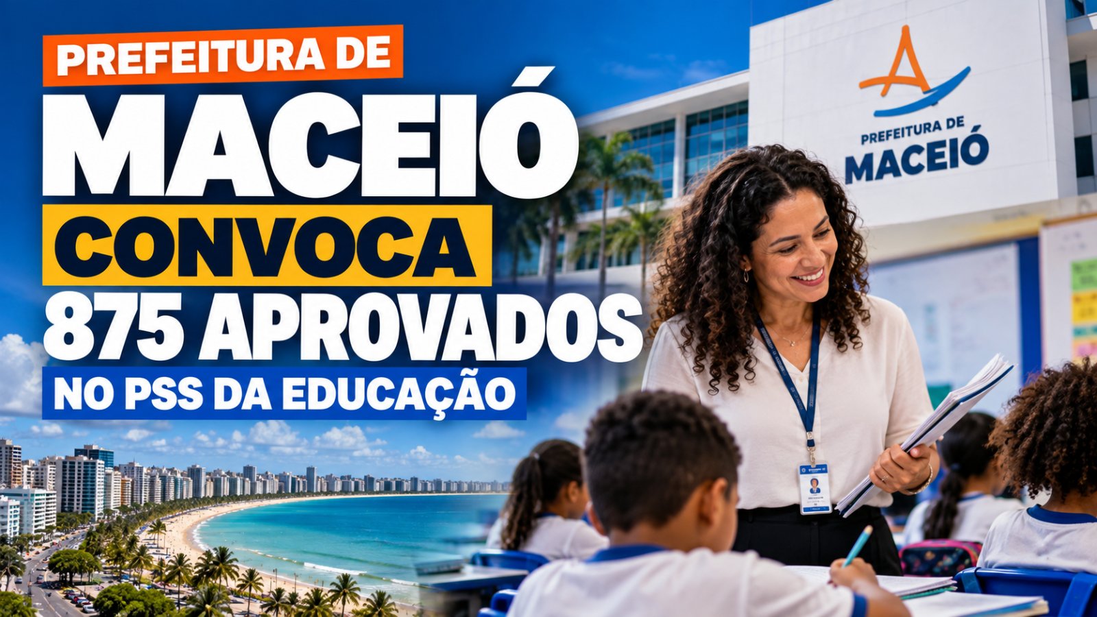 Sala de aula em escola da rede municipal