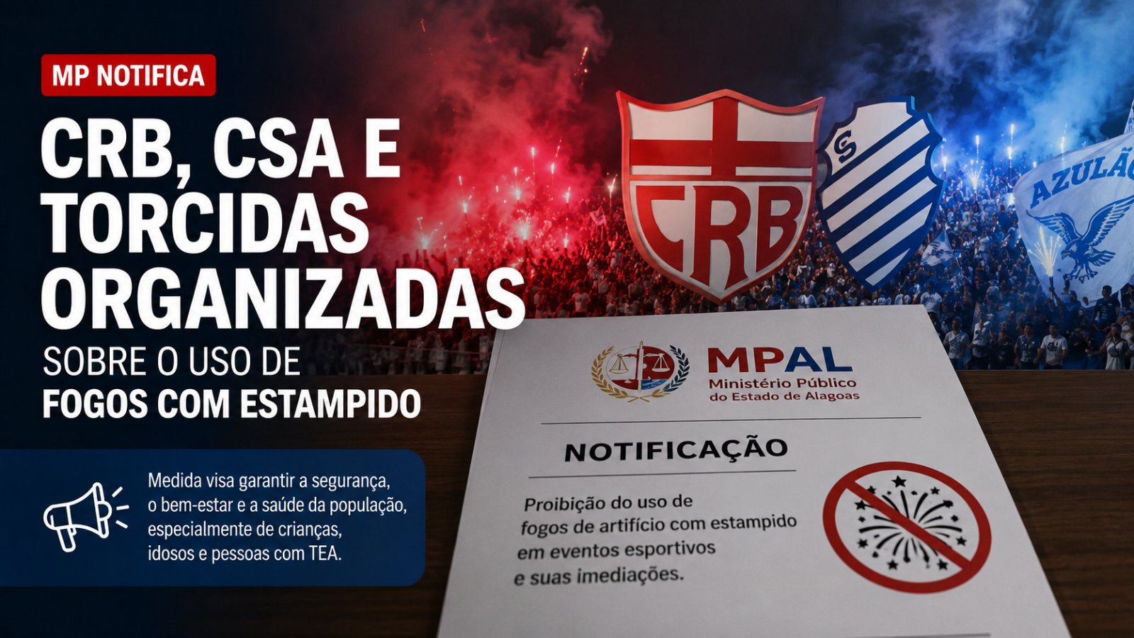 Torcida em estádio de futebol em Maceió