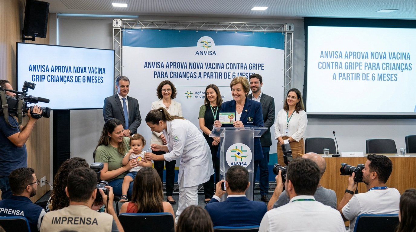 Frasco de vacina contra a gripe